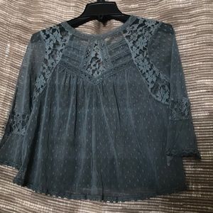 Free People lace crop top